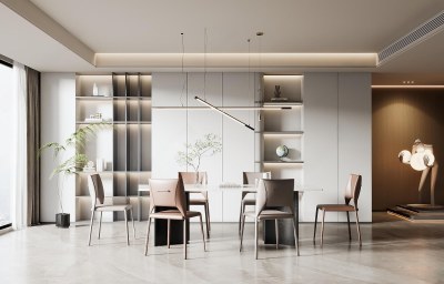 现代家居餐厅3D模型下载